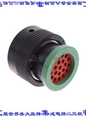 HDP26-18-21PN-L017 圆形连接器21POS插头外壳用于公插针黑色自由