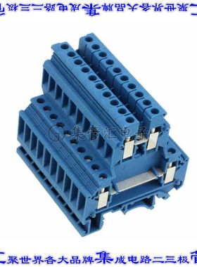 2774091 端子块连接器4POS馈通式2排6.2mm蓝色10-26AWG