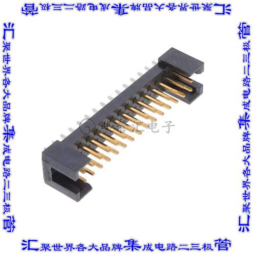 TSSH-115-01-L-D 针座连接器30POS接头2排2.54mm公形插针通孔直针