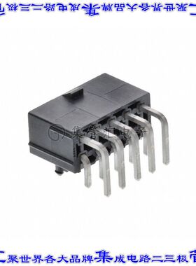 1724480010 针座连接器10POS接头2排4.2mm公形插针通孔直角锡