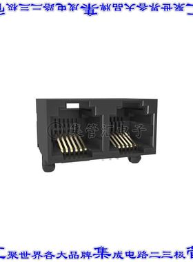 RJE7E2660400 接插件连接器TWO PORT, 6P6C, R/A, UNSHIELD, T