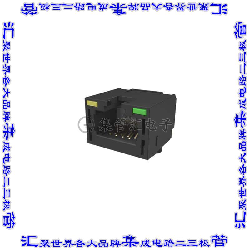 RJE3C1880412 接插件连接器8P8C, RA, CAT6A, SMT, WITHOUT SH
