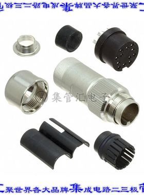 C09131D0121024U 圆形连接器12POS插头母插口焊杯银自由悬挂