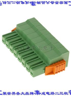 1718546 端子块连接器8POS插头母插口7.62mm绿色自由悬挂