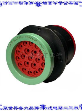 HDP24-24-21PN-L017 圆形连接器21POS插座外壳用于公插针黑色面板