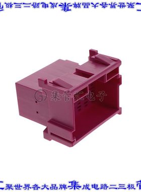 1-967629-2 矩形连接器外壳18POS插头3排5mm公形引脚紫色自由悬挂