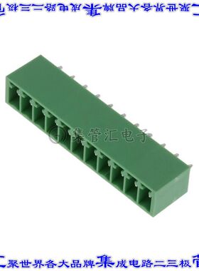 395016011 0395016011端子块连接器11POS接头公引脚带罩3.5mm绿色