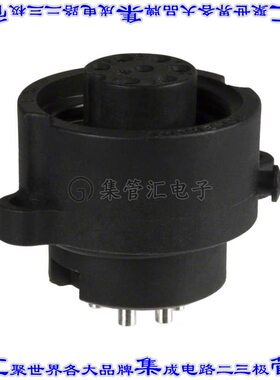 C01630G00610012 圆形连接器7POS插座母插口焊接银面板安装