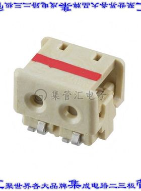 3-2106003-2 连接器2POS单条导线4mm表面贴装直角IDC24AWG天然色