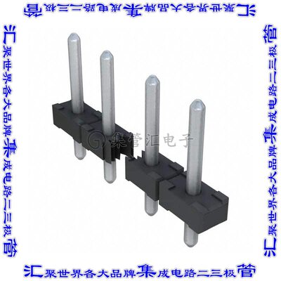 1546931-8 端子块连接器8POS接头公引脚无罩5mm黑色垂直通孔