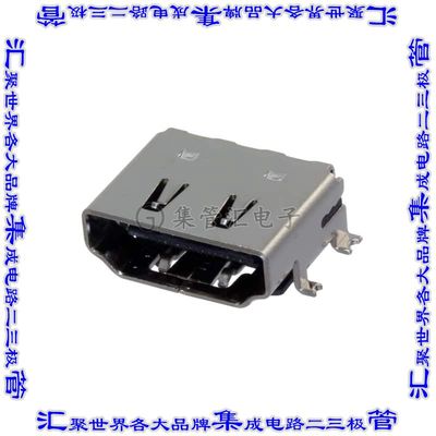 HDMR-19-02-S-SM 连接器HDMI插座19POS表面贴装直角通孔