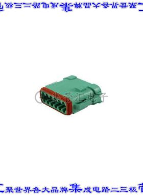 DT06-12SC-EP06 矩形连接器外壳12POS插头2排母形插口灰色自由悬