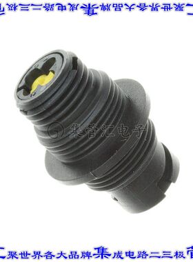 1445537-1 圆形连接器3POS插座外壳用于公插针黑色面板安装