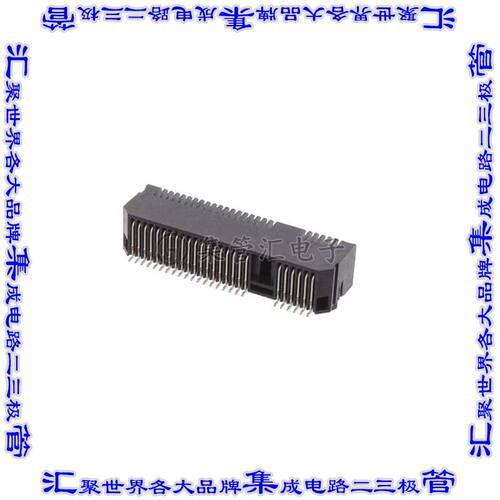 MEC8-125-02-L-D-RA1 卡边缘连接器50POS母头2排0.8mm黑色镀金