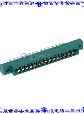 306-015-500-102 卡边缘连接器30POS母头2排3.96mm绿色镀金