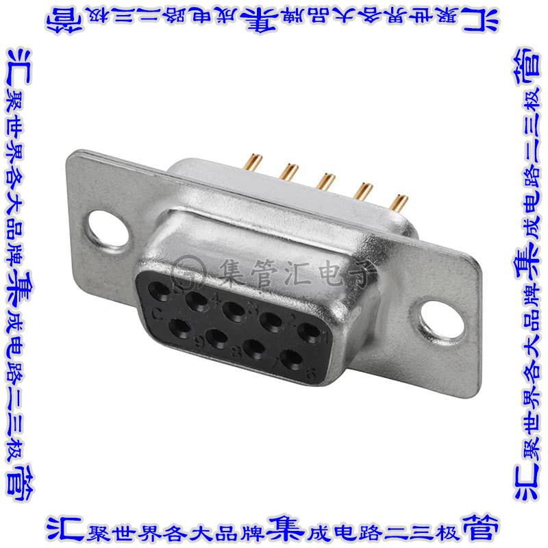 A-DF 09 PP/Z-BK 连接器9POS插座母插口2排D-Sub通孔