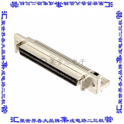 5787083-7 连接器68POS插座母插口2排D-TYPE型板边缘