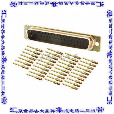 1757819-9 连接器37POS插头公引脚2排D-Sub自由悬挂
