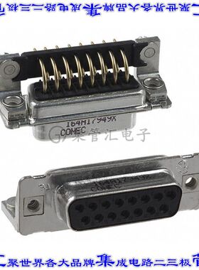 164A17949X 连接器15POS插座母插口2排D-Sub通孔直角