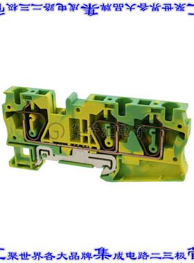 3036482 端子块连接器3POS接地地面8.2mm绿色黄色8-24AWG