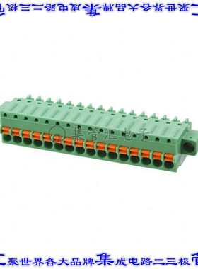 1851371 端子块连接器16POS插头母插口3.81mm绿色自由悬挂