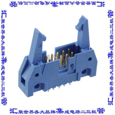 2-5499160-1 针座连接器10POS接头2排2.54mm公形插针通孔直针镀金