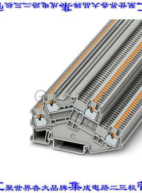 3214657 端子块连接器4POS馈通式2排3.5mm灰色14-26AWG