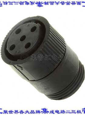 1445820-3 圆形连接器5POS插头外壳用于母插口黑色自由悬挂耦合螺