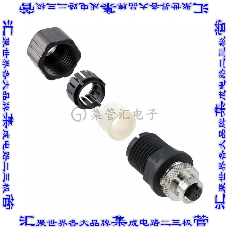 HDM12PF05A1ST 圆形连接器5POS插头母插口焊杯镀金自由悬挂