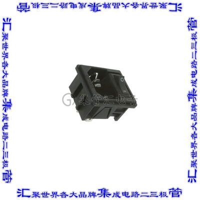 1-1609112-6 电源接入连接器3POS插座公插片模块IEC320-C14面板安