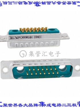 3017W2PCM99A10X 连接器17(15+2同轴或电源)插头公引脚2排D-Sub组