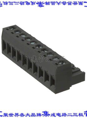 395300010 0395300010端子块连接器10POS插头母插口5.08mm黑色自