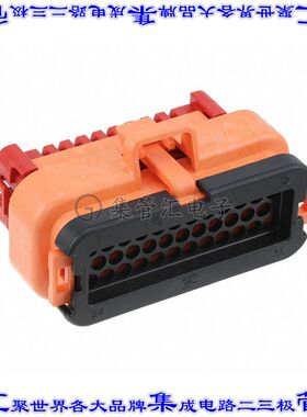 776164-6 矩形连接器外壳35POS插头3排4mm母形插口橙色自由悬挂