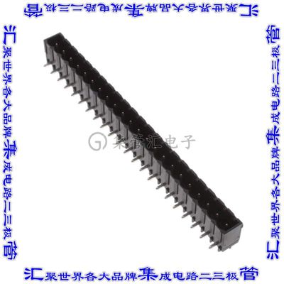2-2342083-2 端子块连接器22POS接头公引脚带罩5.08mm黑色90DEG通