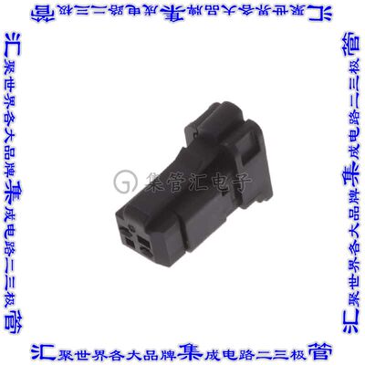 10142632-002LF 矩形连接器外壳2POS插座2排1.27mm母形插口黑色自