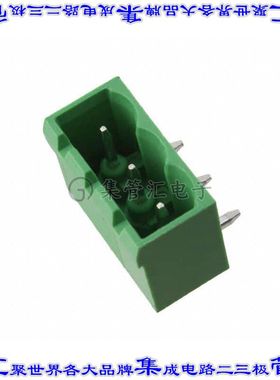 OSTOQ037151 端子块连接器3POS接头公引脚带罩5mm90DEG焊接