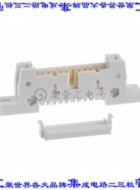 AWH 20G-E202-IDC 矩形连接器20POS接头2排2.54mm公引脚灰色IDC镀