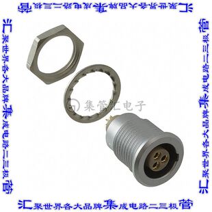 EGG.1B.303.CLL 圆形连接器3POS插座母插口焊杯镀金面板安装