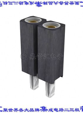 801-83-002-65-410101 针座连接器2POS插座2.54mm母形插口通孔直