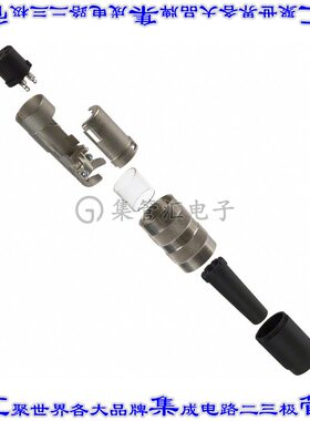 T3301001U 圆形连接器4POS插头母插口焊杯银自由悬挂