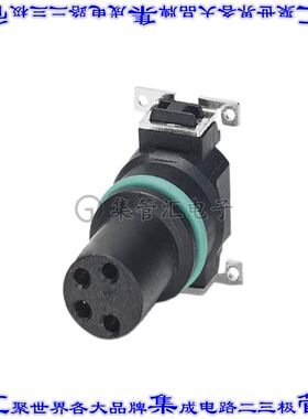 1412251 圆形连接器4POS插件母插口焊接镀金表面贴装