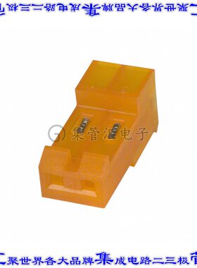 3-640477-2 矩形连接器2POS插座3.96mm母插口橙色IDC锡自由悬挂