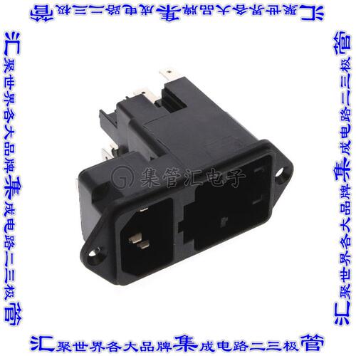 KE16.5100.151 电源接入连接器3POS插座公插片模块IEC320-C14面板