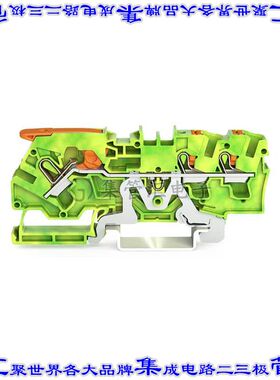 2104-5307 端子块连接器3POS接地地面6.2mm绿色黄色10-20AWG