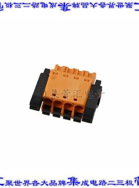 1016360000 端子块连接器4POS插头母插口5mm橙色自由悬挂