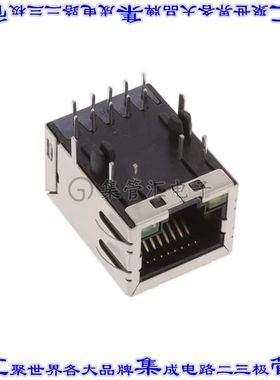 MTJ-88TX1-FSD-D1LG-M224Y 接插件连接器RJ45 1X1,TAB DOWN,1000M