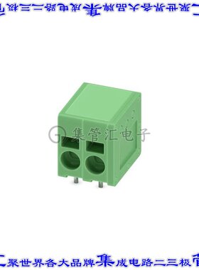 1732386 线对板连接器2POS接线端子5mm通孔水平带板