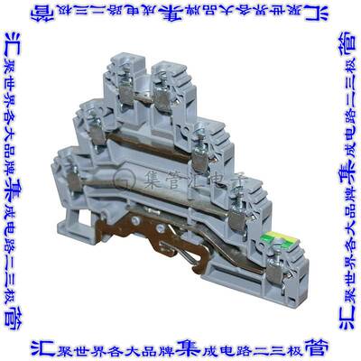 CTLG2.5 端子块连接器7POS馈通式隔离式6.0mm灰色12-24AWG