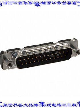 D25P24A4GV00LF 连接器25POS插头公引脚2排D-Sub通孔
