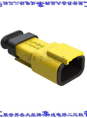 ATM04-3P-SR01YL 矩形连接器外壳3POS插座公形引脚黄色自由悬挂